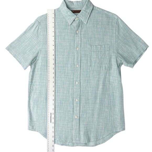 Perry Ellis Light Blue Button Down Shirt Medium - Picture 3 of 5